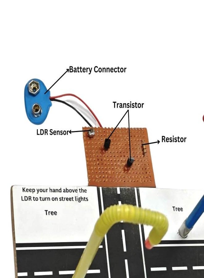 ESPtronics مجموعة تجارب مشروع العلوم من إي إس بترونيكس: نموذج إلكتروني ذكي يعمل على مصابيح الشوارع الأوتوماتيكية باستخدام مقاوم ضوئي (LDR) للصف الثاني عشر - Image 3